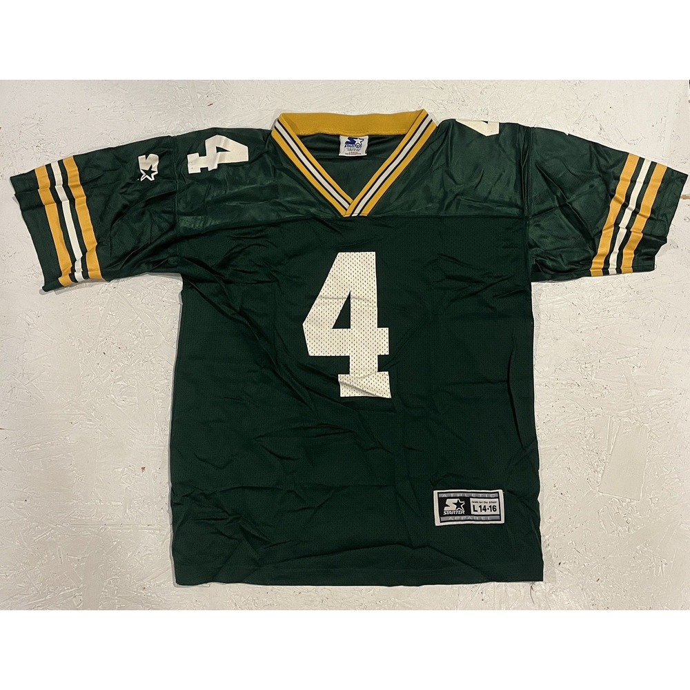 Vintage‎ 1998 STARTER Green Bay Packers #4 Brett Favre Jersey Youth Large